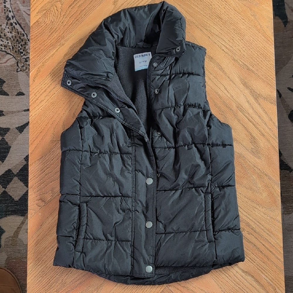 Old Navy Women's Black Puffer Vest Size XS